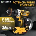 Parafusadeira Furadeira Sem Fio 21V — 2 Baterias + Kit de Acessórios — imagem 4