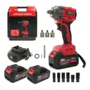 Chave de Impacto e Parafusadeira 48V Brushless — 2 Baterias + Maleta