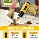 Soprador Térmico 2200W 220V — Ar Quente até 550 °C com Bicos — imagem 3