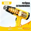 Soprador Térmico 2200W 220V — Ar Quente até 550 °C com Bicos — imagem 6