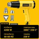 Soprador Térmico 2200W 220V — Ar Quente até 550 °C com Bicos — imagem 8