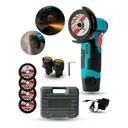 Mini Esmerilhadeira Lixadeira Sem Fio 12V com Maleta e 2 Baterias
