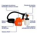 Pistola de Pintura Pulverizadora Elétrica 450W HV500 Intech — imagem 6
