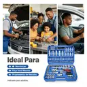 Jogo de Soquetes 108 Peças Aço Cr-V com Catraca Reversível e Maleta — imagem 3