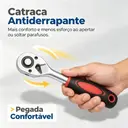 Jogo de Soquetes 108 Peças Aço Cr-V com Catraca Reversível e Maleta — imagem 7