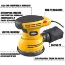 Lixadeira Orbital 600W 16000 RPM 5 Polegadas Bivolt — imagem 8